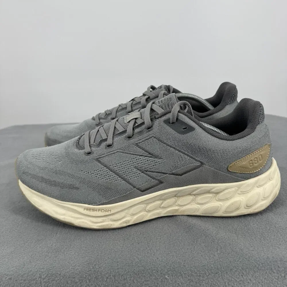 New Balance Fresh Foam 680 V8 Shoes Mens Size 13 Gray Running Sneakers‎ M680RY8